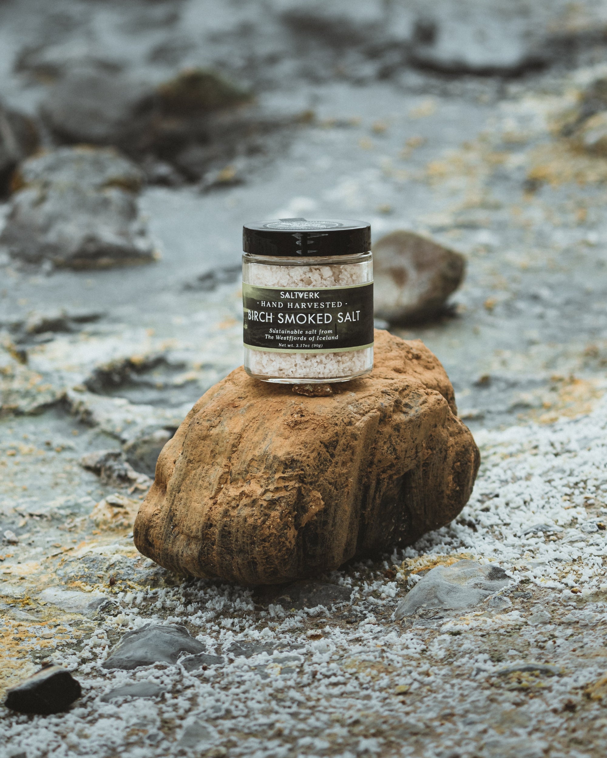 Birch Smoked Salt – Icelandic Birchwood Smoked Sea Salt 90g