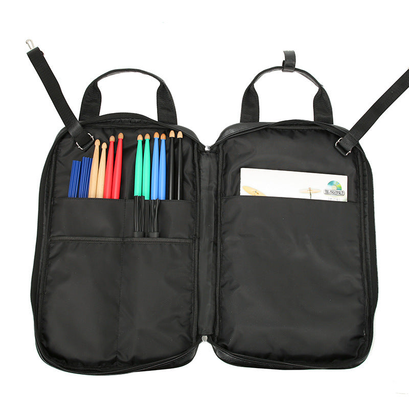 Simple Thick PU Leather Waterproof Backpack Retro Style for Men and Women Black Brown