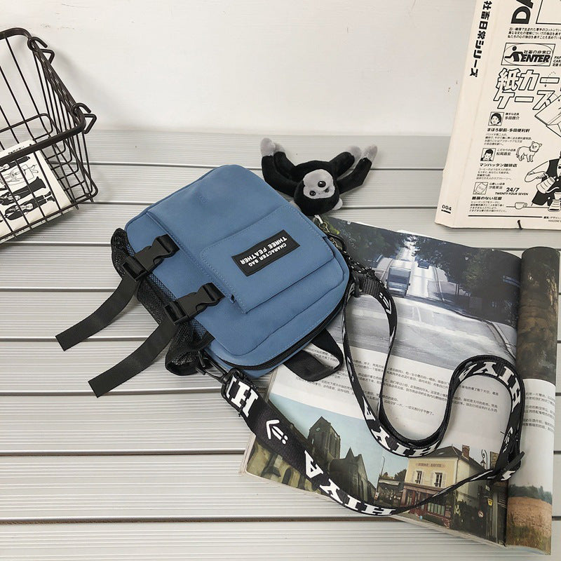 Mens Trendy Nylon Shoulder Bag Breathable Casual Street Style Available In Black Blue Yellow White