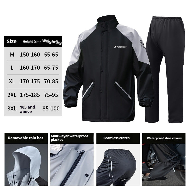Men's Take-out Rider Adult Motorcycle Rainproof Riding Motorcycle Raincoat