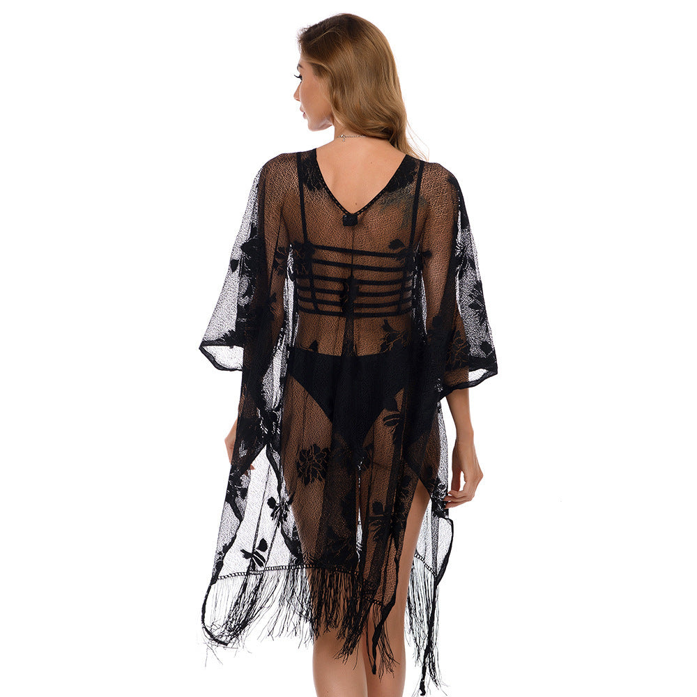 Lace Bikini Cover Up Summer Sun Protection