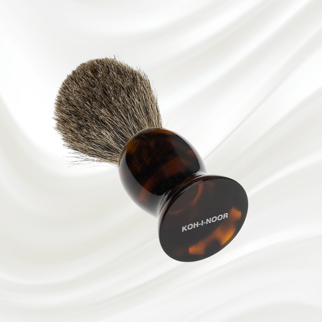 Jaspè Badger Hair Shaving Brush - Premium Wet Shave with Tortoiseshell Handle-1