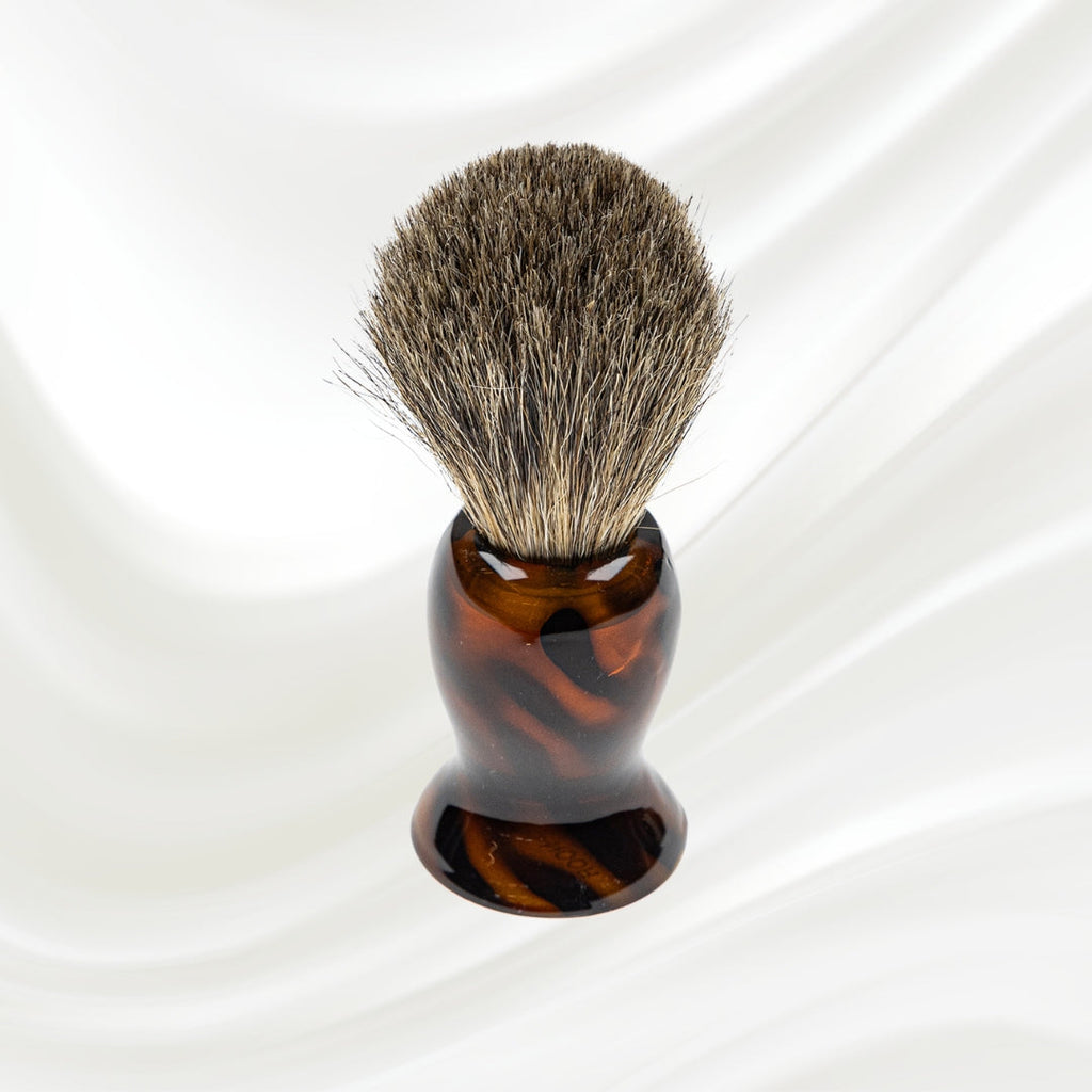 Jaspè Badger Hair Shaving Brush - Premium Wet Shave with Tortoiseshell Handle-2