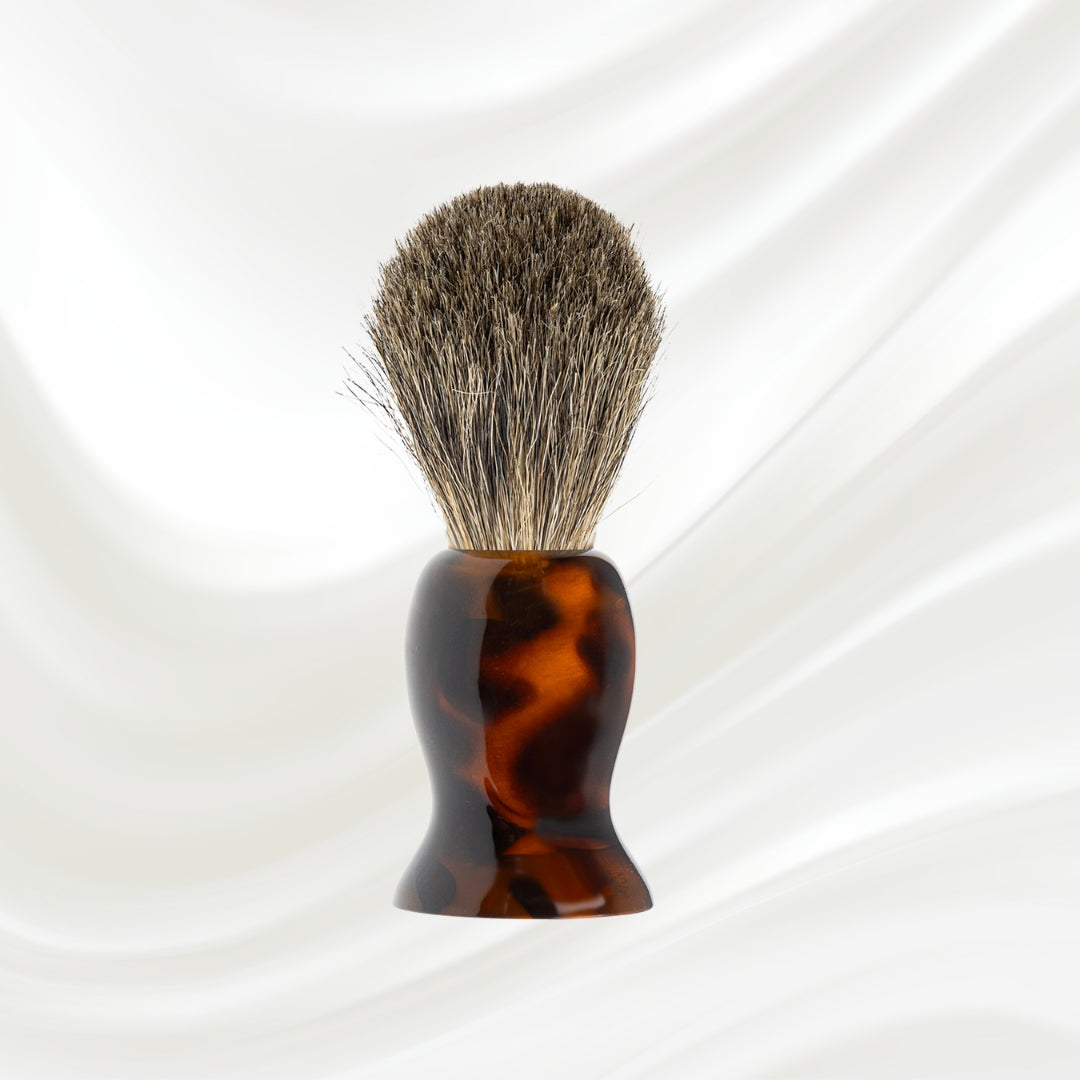Jaspè Badger Hair Shaving Brush - Premium Wet Shave with Tortoiseshell Handle-0