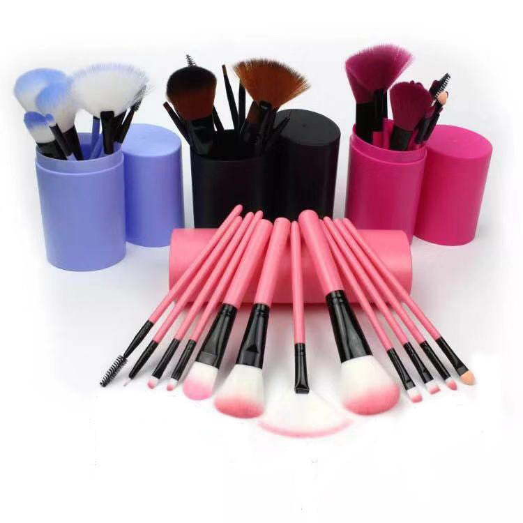 12-Piece Makeup Brush Set with Storage Case
