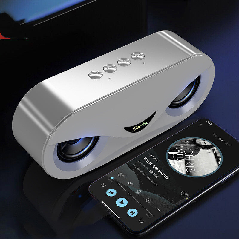 Colorful Lights Portable Wireless Bluetooth Speaker With Dual Speakers And Subwoofer For High Fidelity Audio