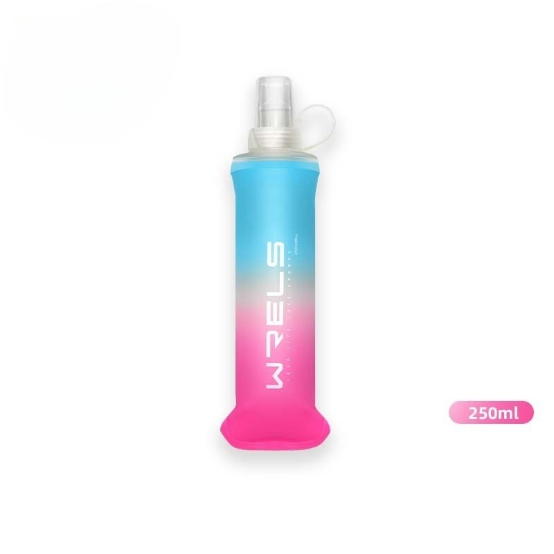 Foldable Soft Water Bottle 250ml Silicone TPU Cup For Outdoor Sports Portable Travel
