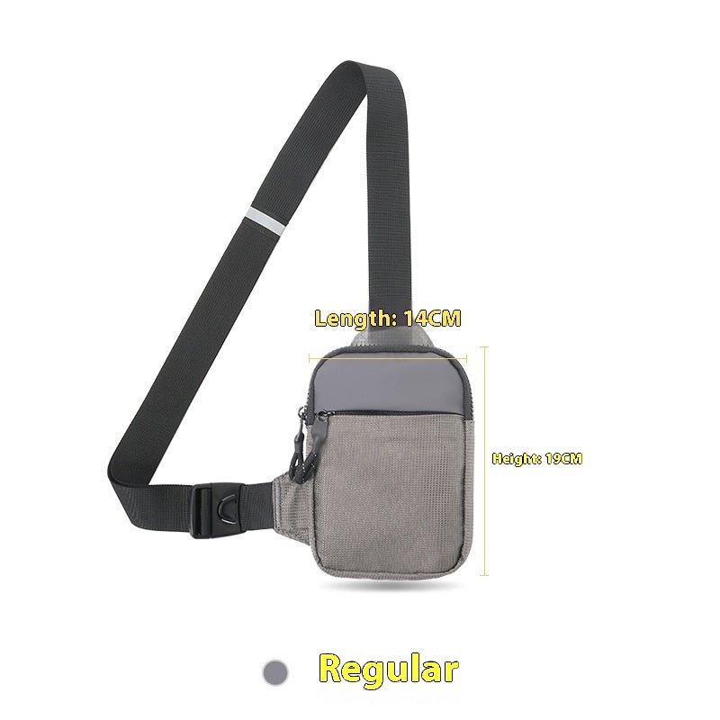 Crossbody Phone Bag Waist Bag Mini Fashion Shoulder Bag Waterproof Ultra Light Polyester For Daily Use