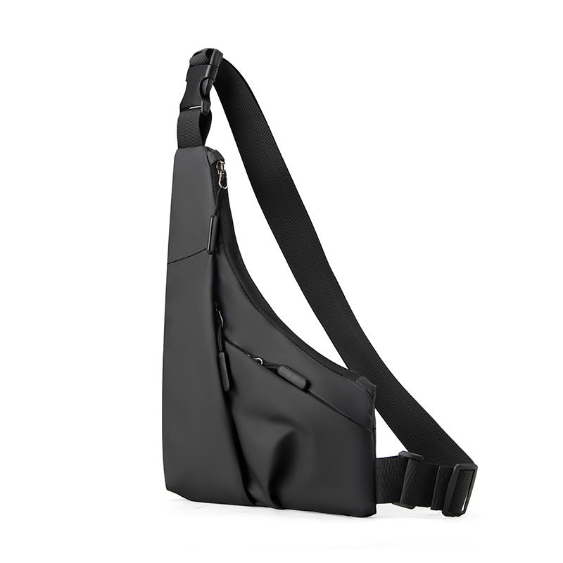 Waterproof Burglar Proof Next To The Skin Sunday Bag Triangle Bag For Men Crossbody Style In Gray Or Black
