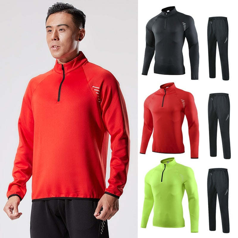 Unisex Half Zip Quick Dry Running Top For Outdoor Fitness And Cycling Available In Black Red Green Blue XS To XXXL