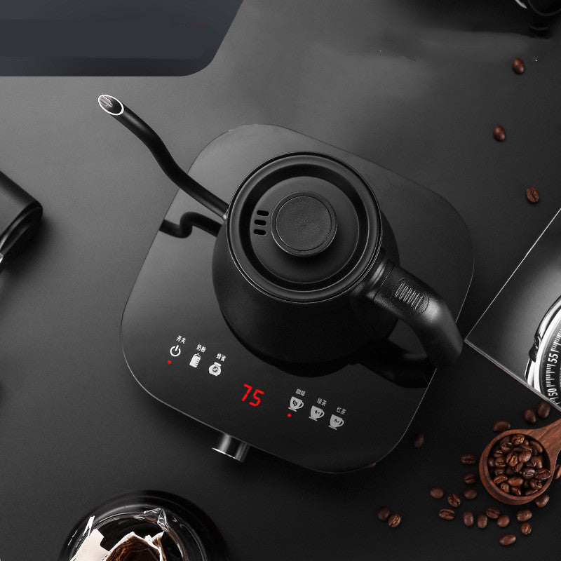 Stainless Steel Smart Thermostat Electric Kettle Black 600ml Hand Pot With Base Included