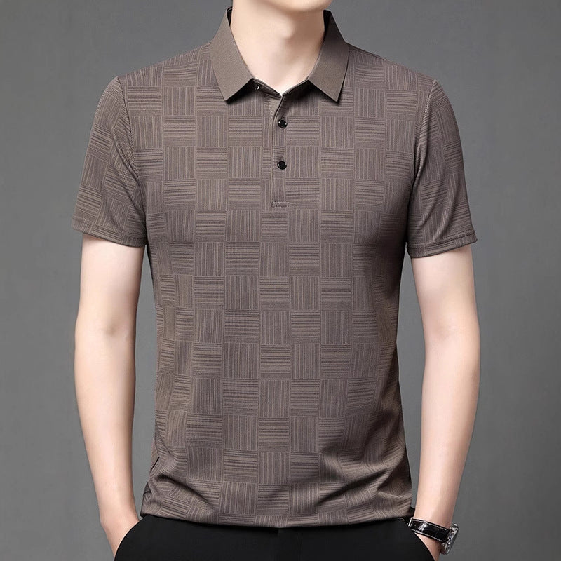 Slim Fit Breathable New Men's Lapel T-shirt