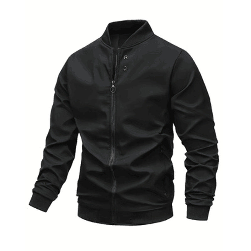Men's Fashion Baseball Uniform Stand-up Collar Casual Jacket