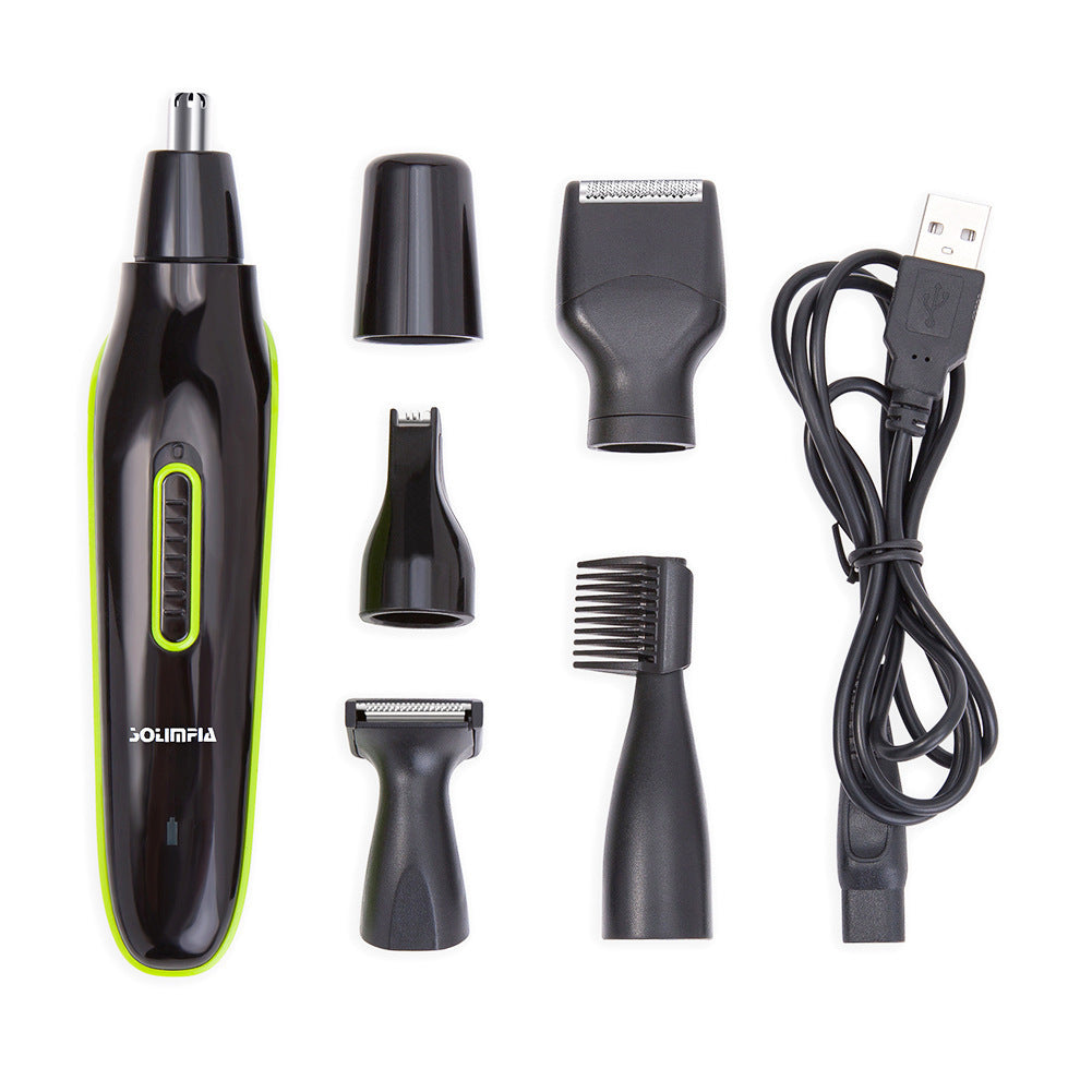 Five-In-One Nose Hair Trimmer Kit With Ear Hair Trimmer Razor Beard Trimmer And Fashion Blade