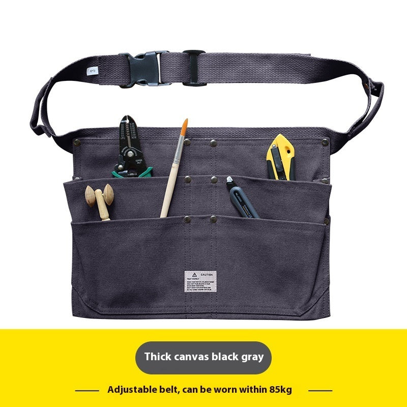Multi Pocket Canvas Apron For Men And Women With Utility Pockets For Gardening Carpentry Electrician And Mechanics