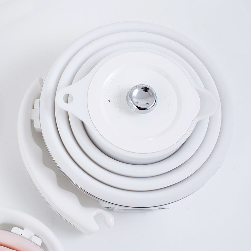 Foldable Electric Kettle 555ml Portable Silicone Kettle With Push Button 700W Fast Boil