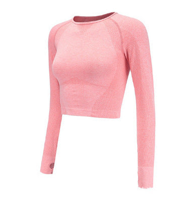 Nylon Spandex Yoga Long Sleeve Top For Running Fitness Dance Training Breathable Comfort