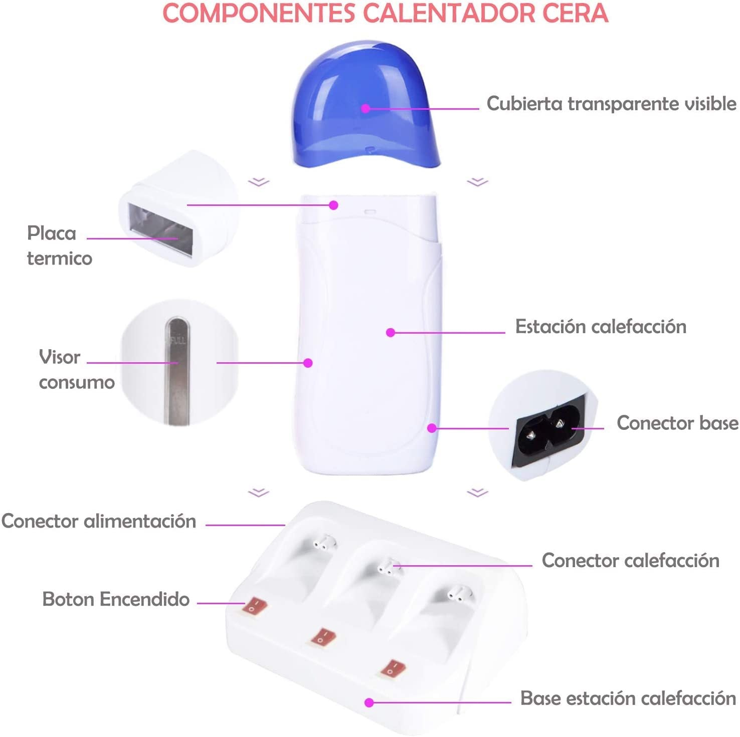 Professional Double Wax Warmer Hair Removal Machine - 110V-240V