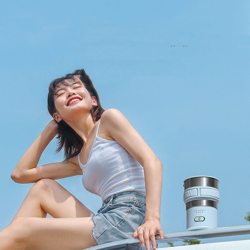 Life Element Travel Foldable Electric Kettle Portable Under 1L Less Than 1000W Chassis Heating For On The Go