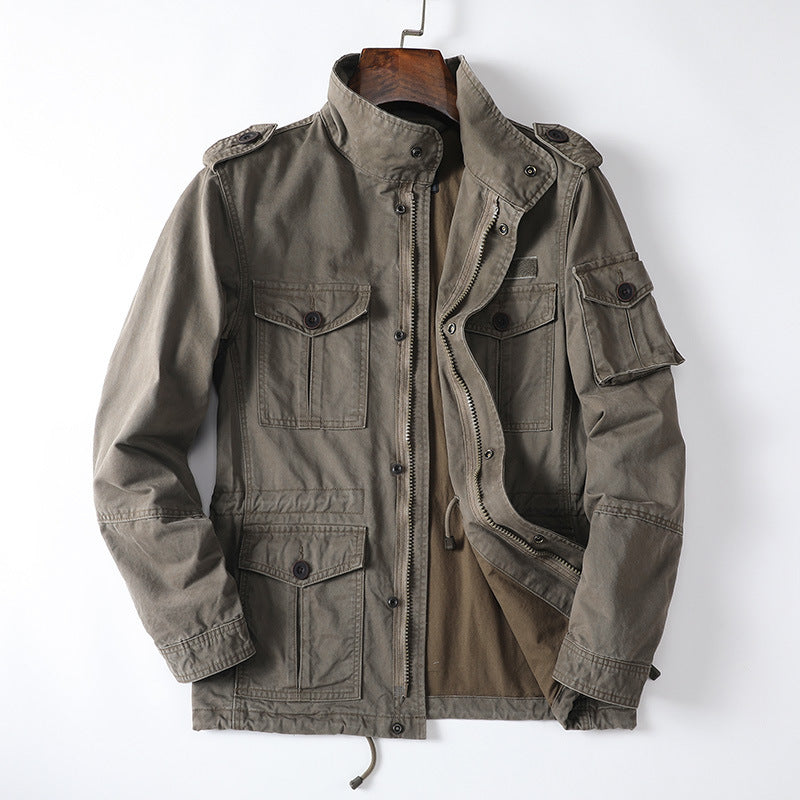 Casual Youth Jacket Loose Zip Men's Coat