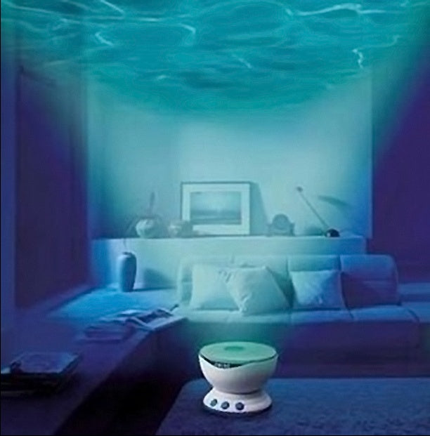 Ocean Wave Projection LED Lamp - Relaxing Night Light