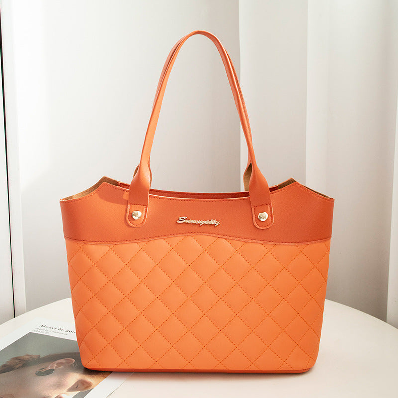 Rhombus Quilted PU Leather Crossbody Bag – Women’s Shoulder Bag | 6 Colors