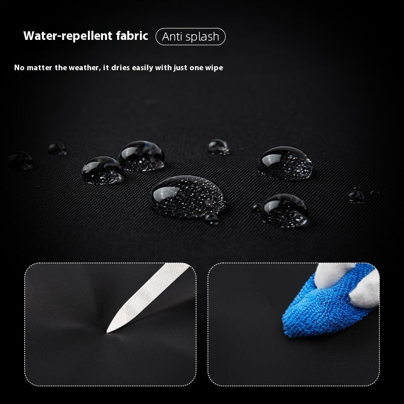 Men's Japanese Leisure Slanted Chest Bag Black 8 Inch Oxford Fabric Wear Resistant For Everyday Street Style