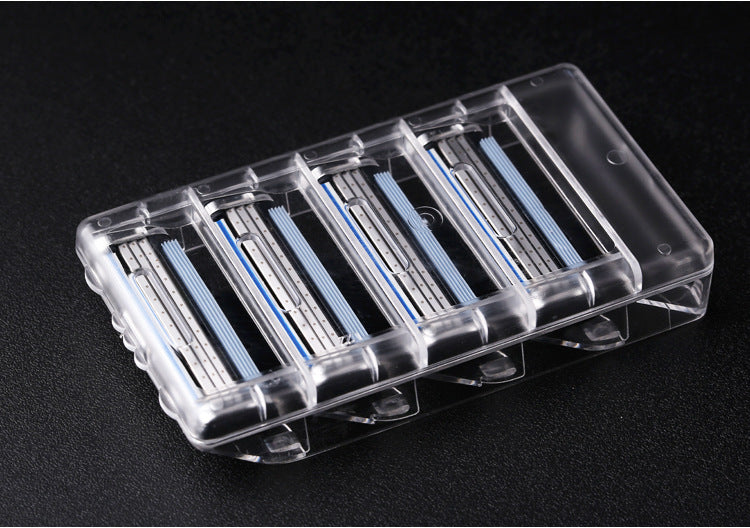 Imported three layers of Meian razor blades Vintage manual Men razor 4 pieces