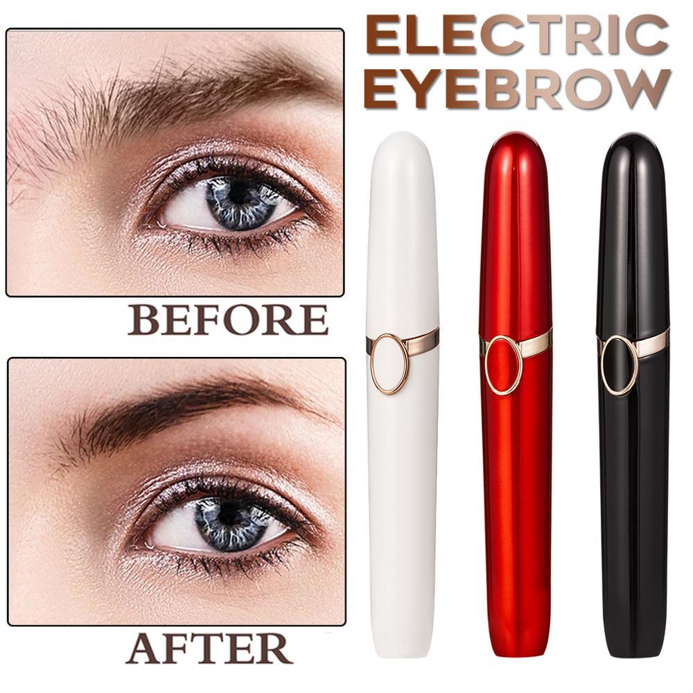 Second Generation Multifunction Eyebrow Trimmer White Black Red Compact USB Rechargeable Facial Grooming Tool