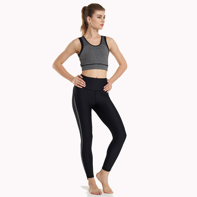 Noble Workout Clothes And Yoga Suits Nylon And Combed Cotton Blend With Cotton Lining