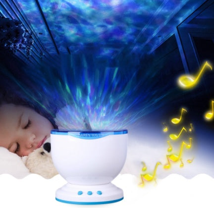 Ocean Wave Projection LED Lamp - Relaxing Night Light