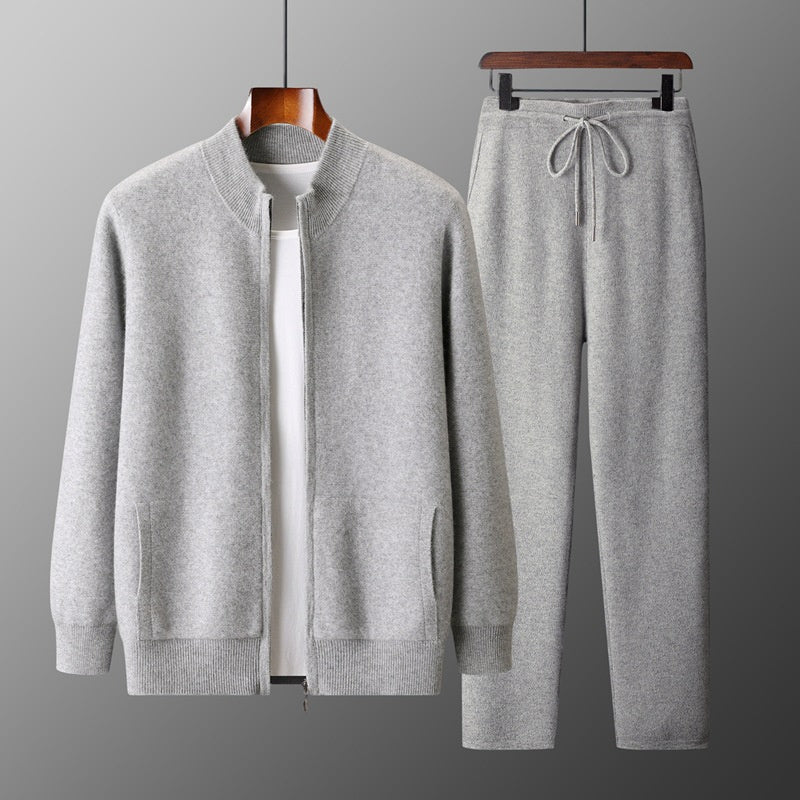 Men's Double-strand Thickened Wool Suit Cardigan