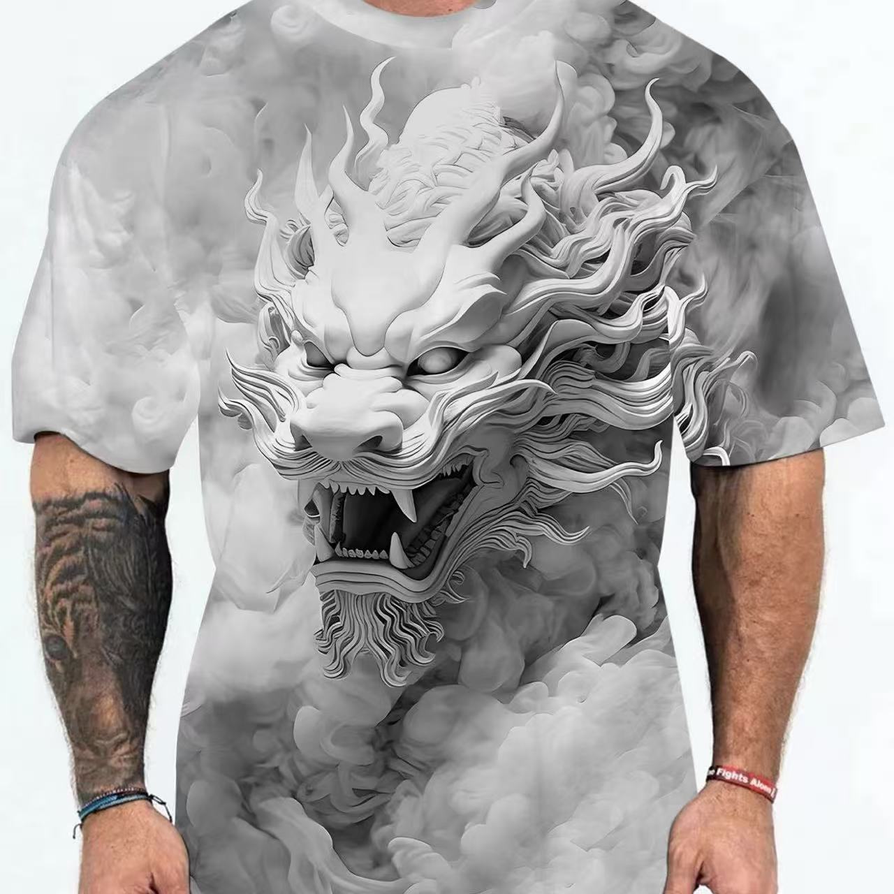 New Animal Pattern Men's Short Sleeve