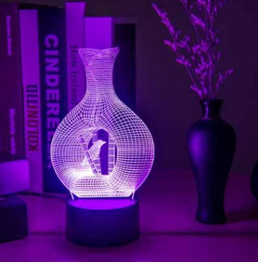 Creative 3D Night Light LED Lamp - Touch Control Illusion Light