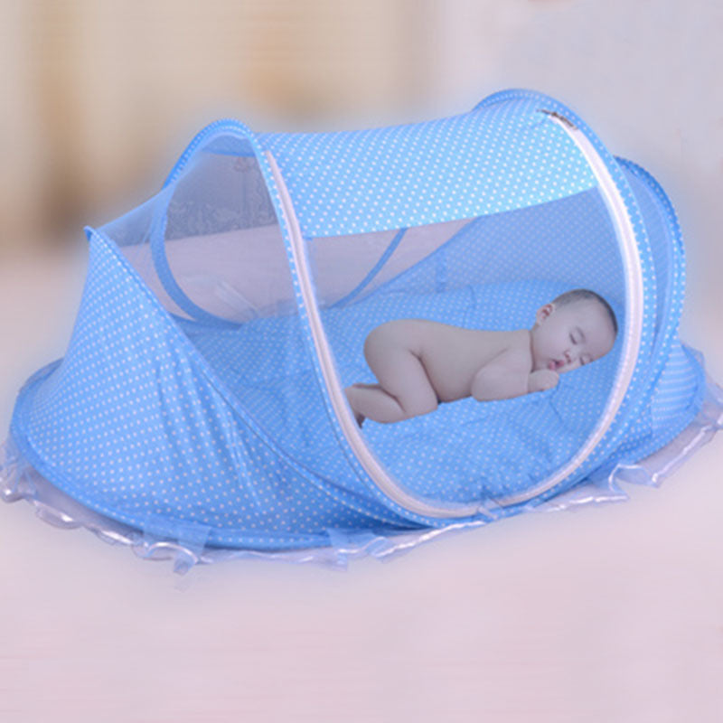 Foldable  Baby Bed Net With Pillow Net 2pieces Set shopwithnoble.com