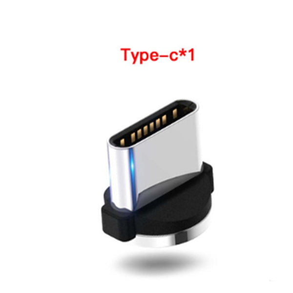 Magnetic Charging Cable 3-in-1 - iPhone Android USB-C with LED Light