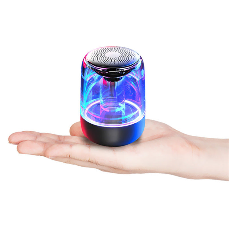 Portable Bluetooth Speaker With LED Light Built In Radio Powerful Bass Outdoor Wireless Speaker