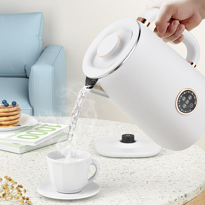 Smart Heat Preservation Electric Kettle Auto Keep Warm 1.7L 1000W To 1500W Anti Dry Burn Stainless Steel ABS