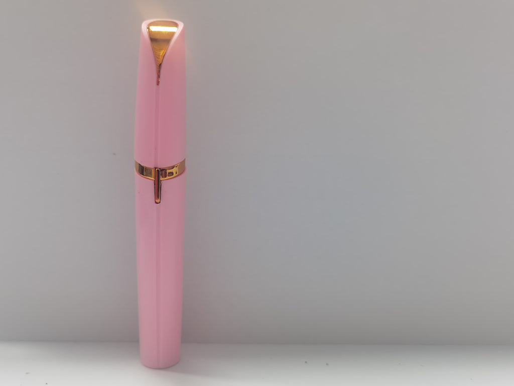 Mini Electric Eyebrow Trimmer Lipstick Brows Pen Hair Remover Painless Razor Epilator With LED Light