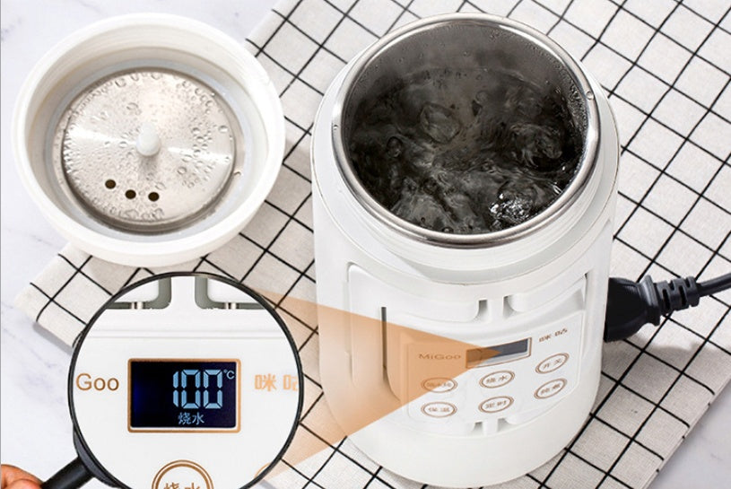 Mi Mi Travel Electric Kettle Portable Mini Folding 0.7L Insulated Double Wall Stainless Steel 400W