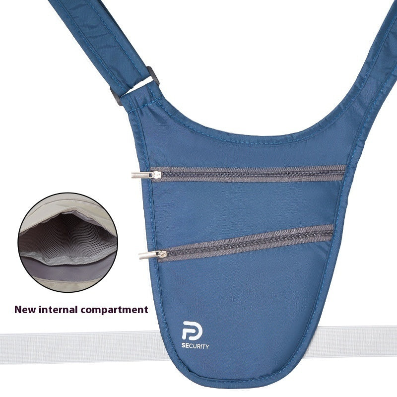 Anti-Theft Pocket Travel Wallet For Europe Documents Nylon Waist Bag For Men Urban Simplicity