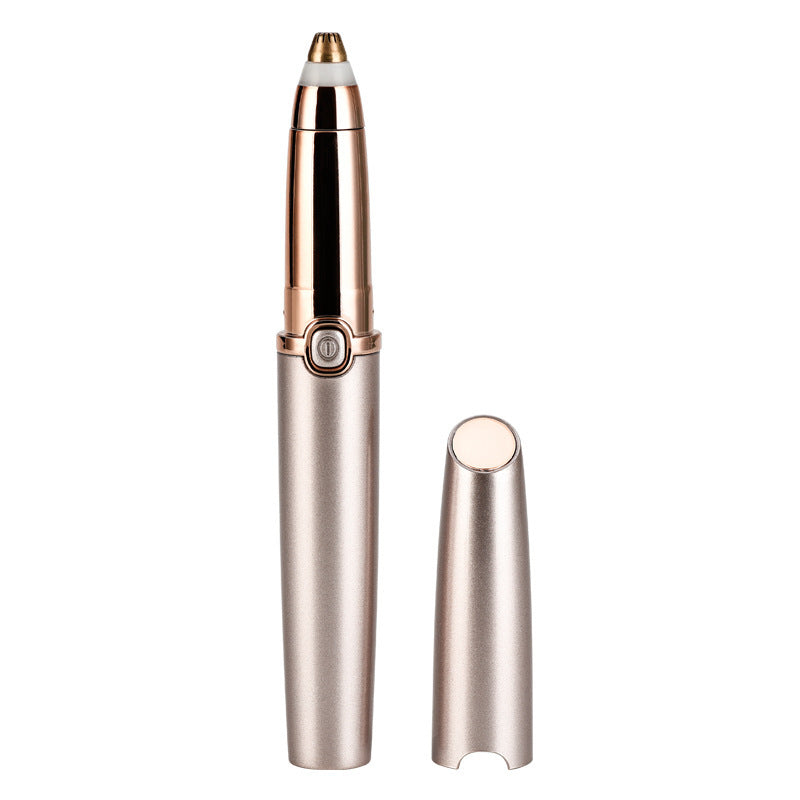 Electric Eyebrow Trimmer With ABS Body And Alloy Cutter Head Portable Grooming Tool Battery Not Included