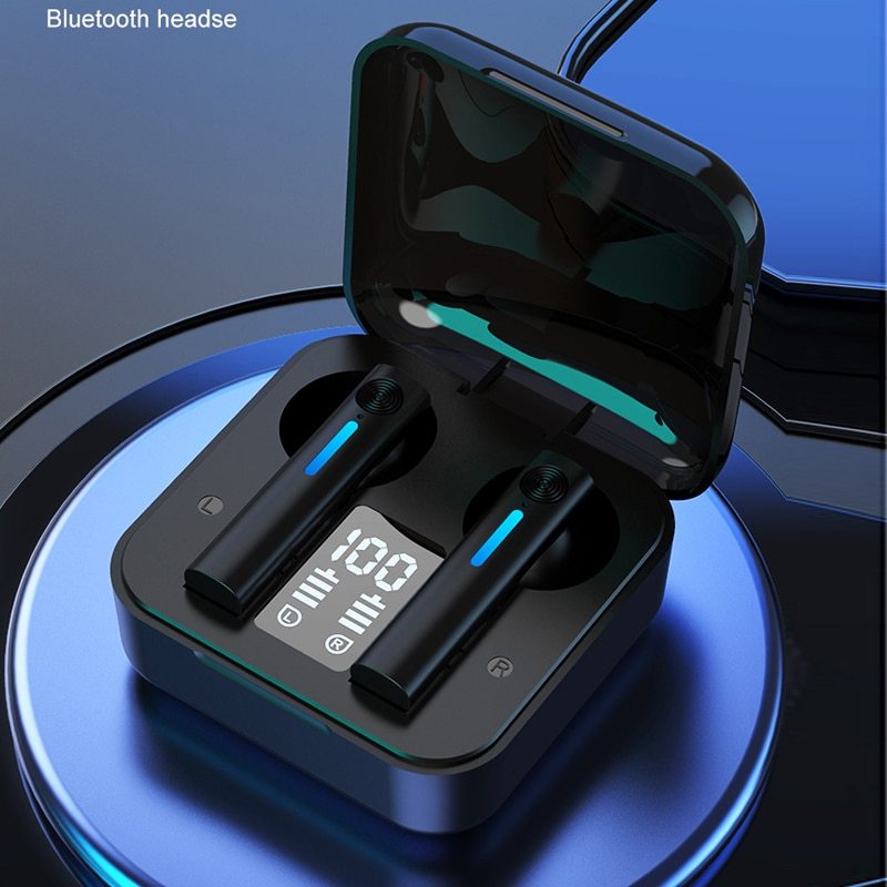 Blue Ling T13 Bluetooth 5.0 Earphone With NFC Battery Display Voice Control Multi Point Connection For Music And Calls