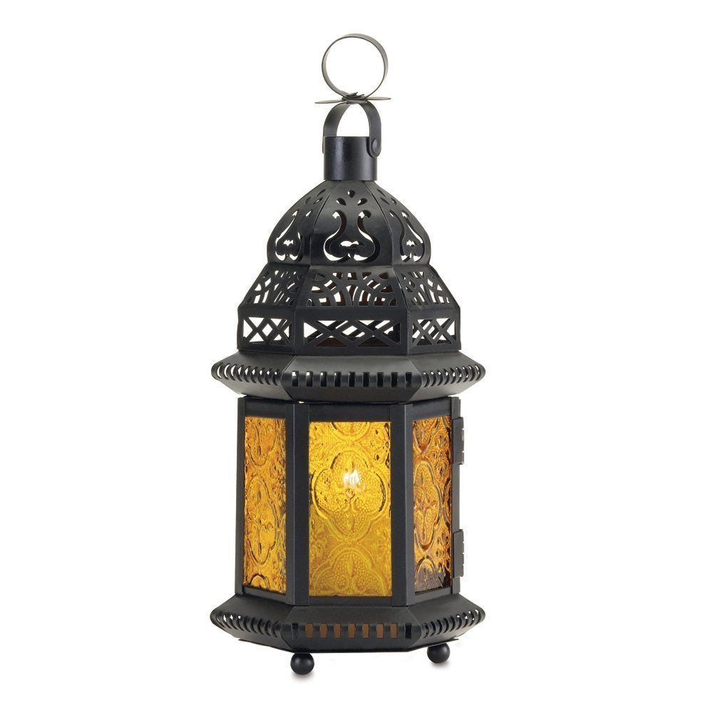 Metal Candle Holder Wind Lamp - Vintage Hurricane Lantern for Home Decor