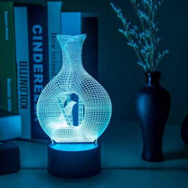 Creative 3D Night Light LED Lamp - Touch Control Illusion Light