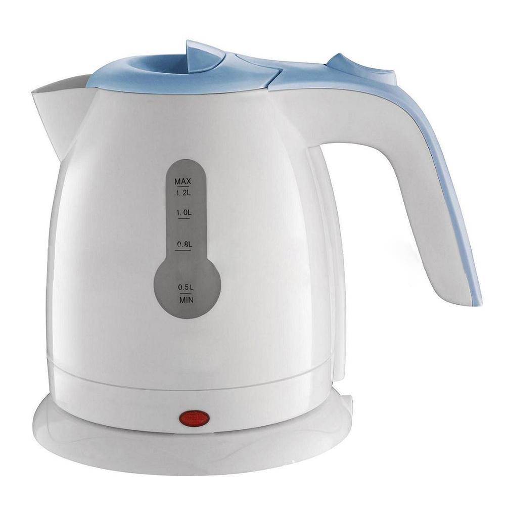 Compact Travel Electric Kettle 1L 2L Capacity Portable With Push Button Operation Plastic Body
