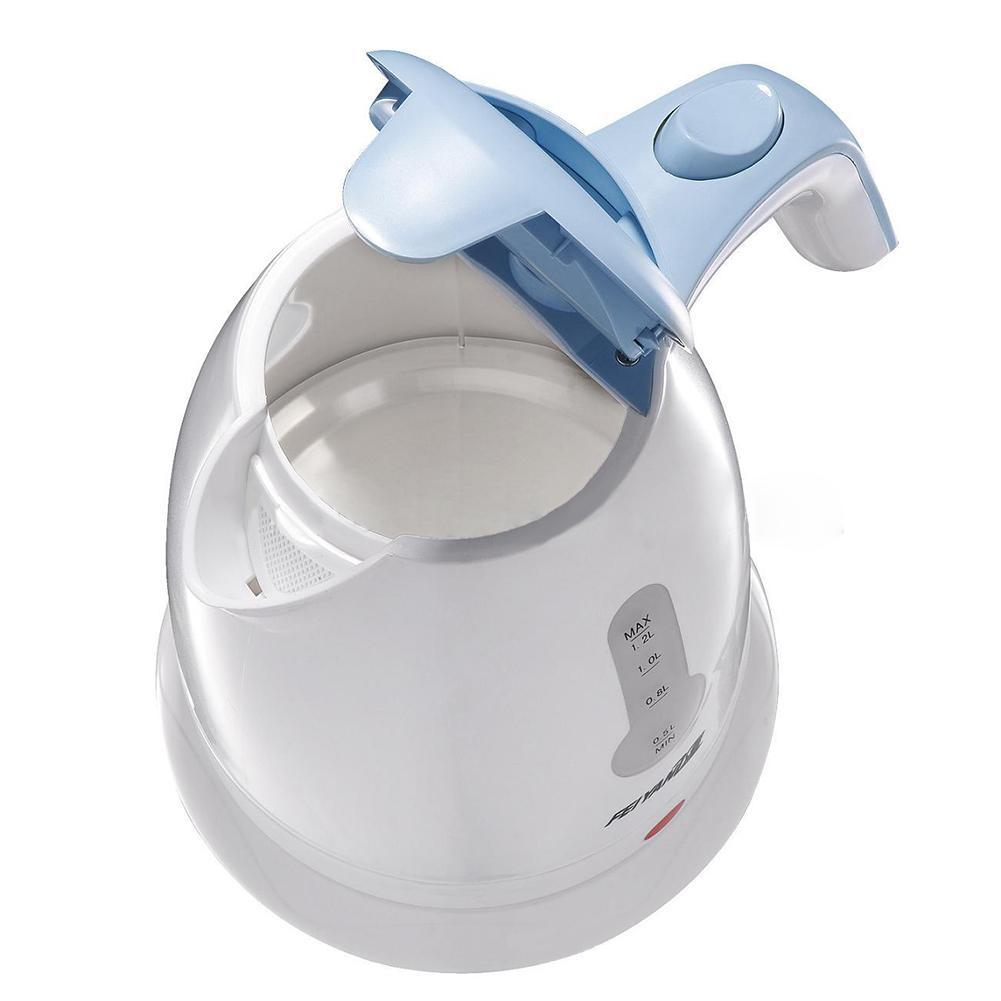 Compact Travel Electric Kettle 1L 2L Capacity Portable With Push Button Operation Plastic Body