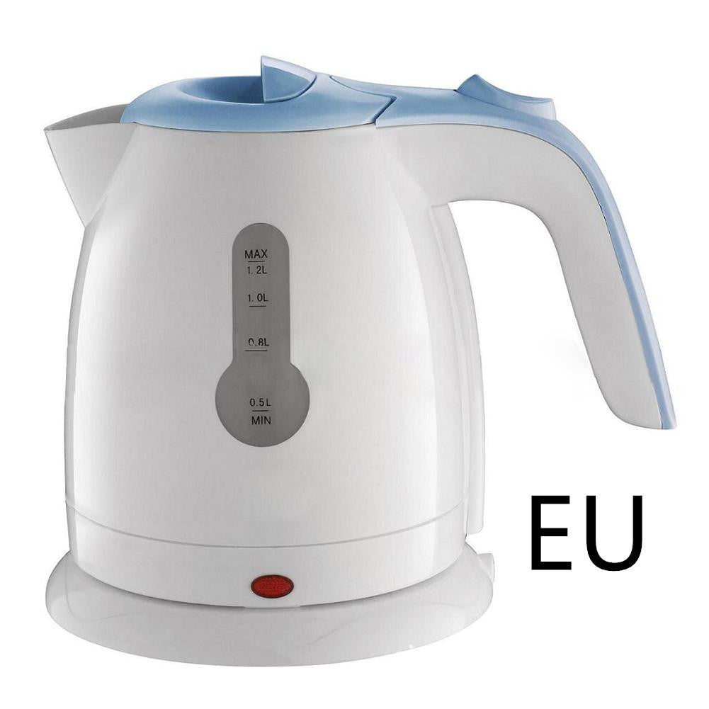 Compact Travel Electric Kettle 1L 2L Capacity Portable With Push Button Operation Plastic Body