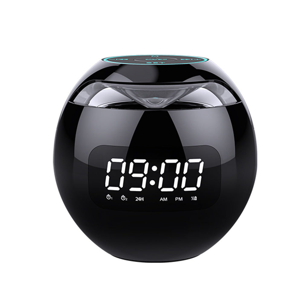 Dazzle Colour Mini Ball Card Bluetooth Speakers With LED Clock Display USB Portable Wireless Audio System
