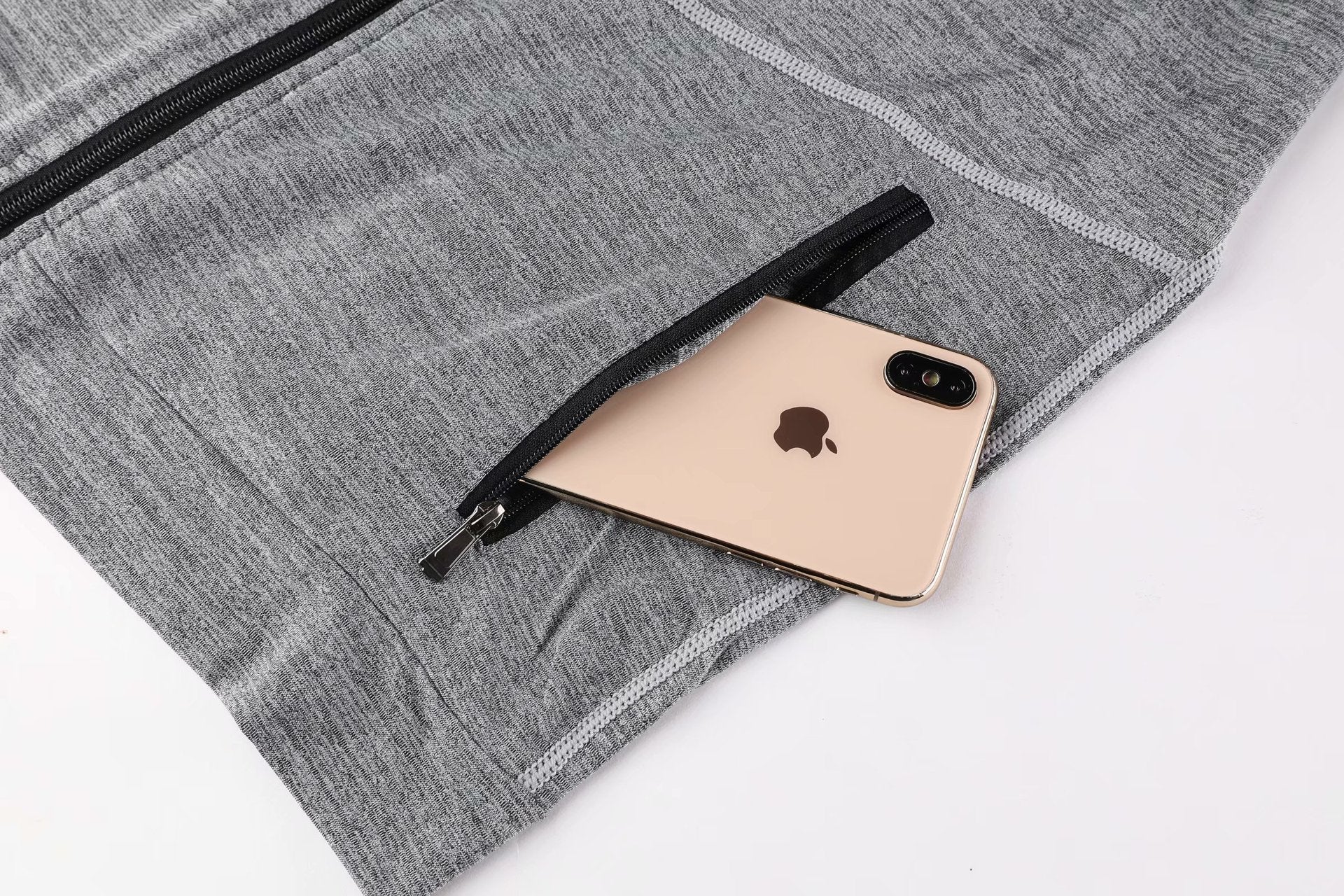 Men's Hooded Running Jacket For Autumn Long Sleeve Sports Outerwear With Plain Design And Moderate Thickness